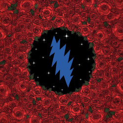 Grateful Dead Lightning Bolt Roses Bandana 22x22 Grateful Dead Lightning Bolt Roses Bandana 22x22