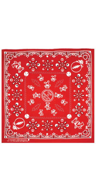 Good Ol' Grateful Dead Bandana Red 22x22