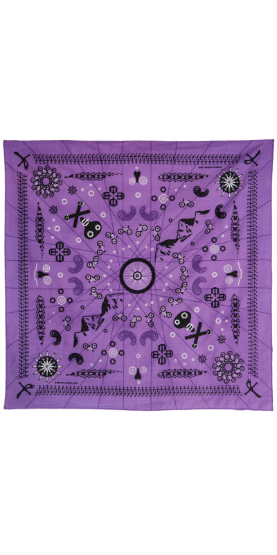 Zest For Life Mountain Bike Bandana Purple