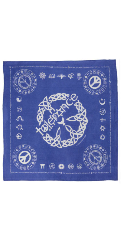 Coexist Tolerance Bandana 22x22 *CLEARANCE*