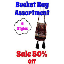 Wholesale Lot of 12 Assorted Bucket Bags - SAVE 50%