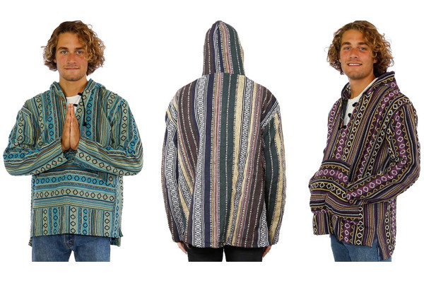 Woven Baja Style Hoodies