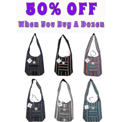 Wholesale Lot of 12 Zip Top Shoulder Bags Assorted **Sale**