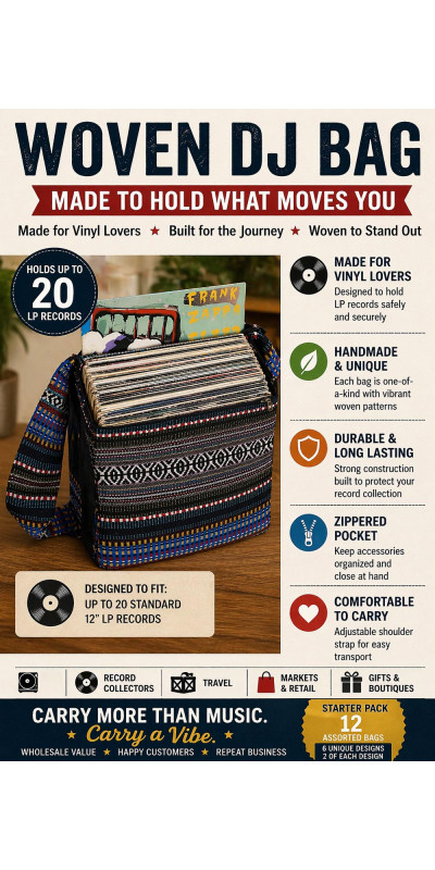 Starter Pack LP Record DJ Bags  12 Pieces