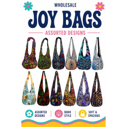 Joy Bag Starter Pack 12 Boho Shoulder Bags Wholesale