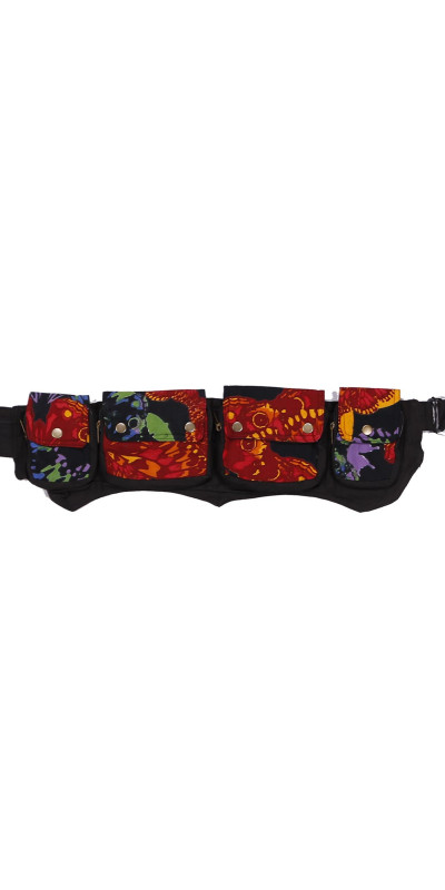 Festival Utility Money Belt Bag Butterfly Bloom