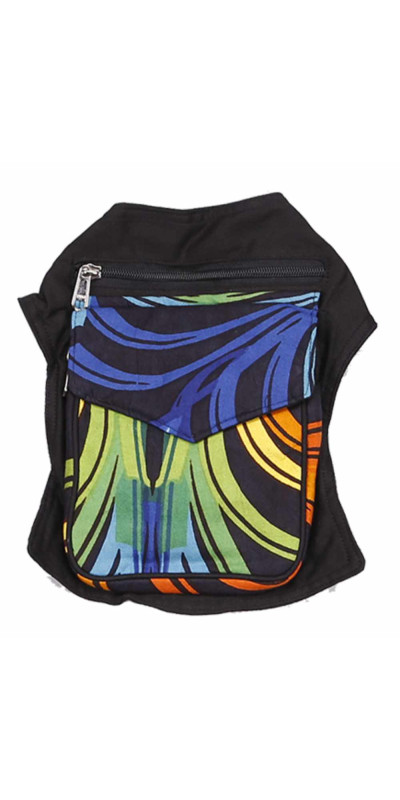 Festival Hip Pack Bag Rainbow Ripple