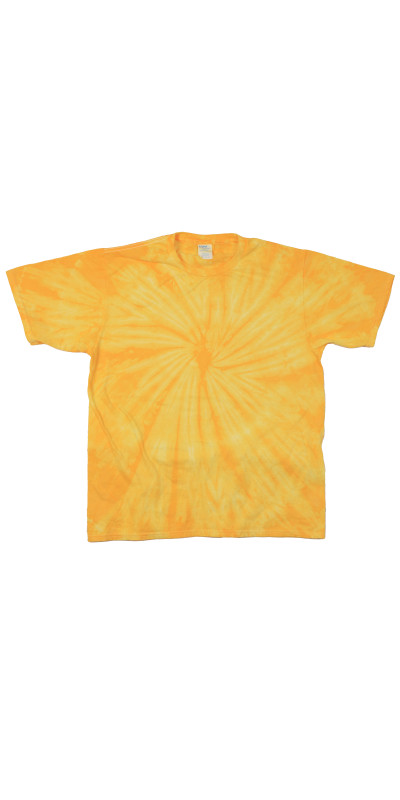 Pinwheel Gold Tie Dyed T-Shirt featuring your Custom Art