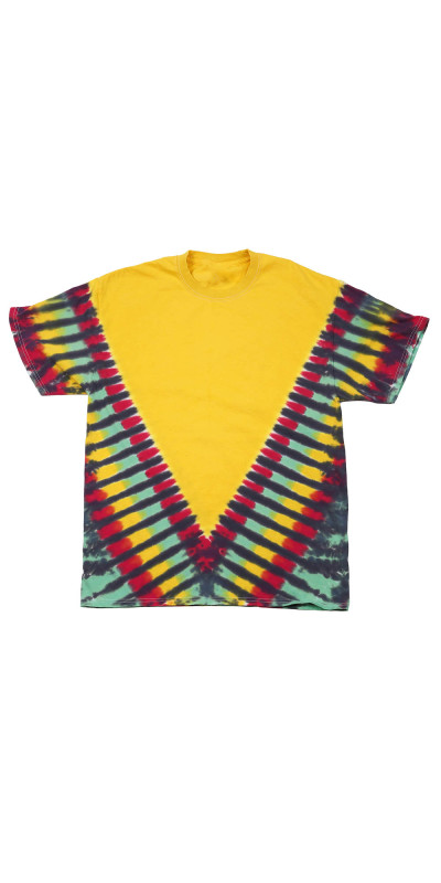 V-Dye Rasta Tie Dyed T-Shirt featuring your Custom Art