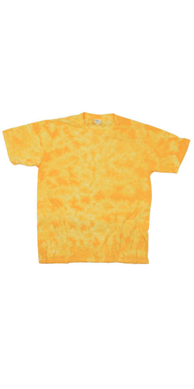 Crackle Gold Tie Dyed T-Shirt featuring your Custom Art