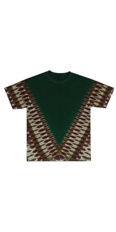 V-Dye Black & Brown Tie Dyed T-Shirt featuring your Custom Art