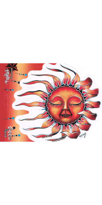 Sleeping Sun Sticker 6.65"