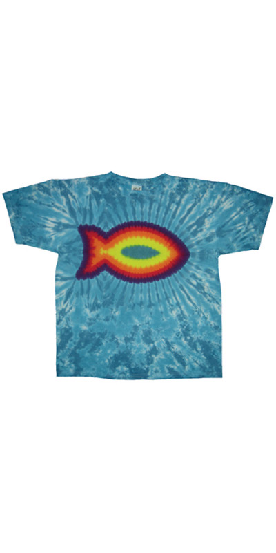 Tie Dyed T-Shirt Rainbow Fish