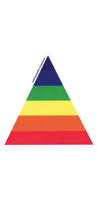 Triangle Rainbow Sticker 5"