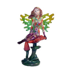 Sitting Painted Lady Winged Fairy Small 30127