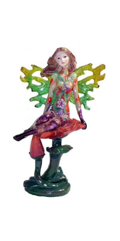 Sitting Painted Lady Winged Fairy Small 30127