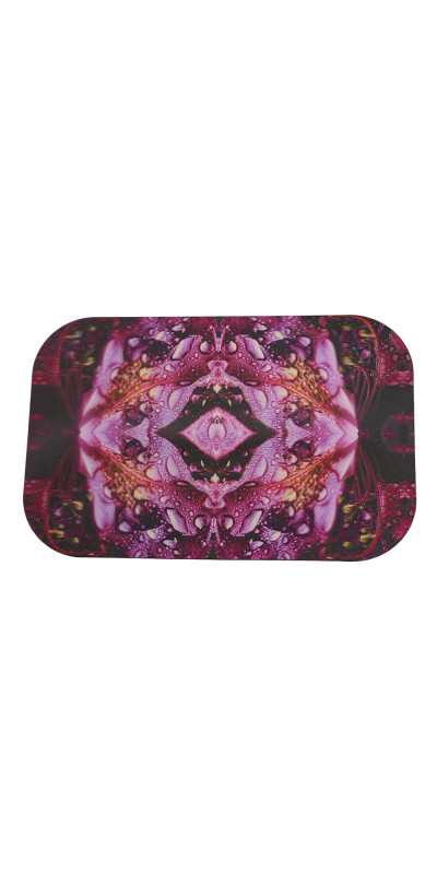 Purple Petal Mandala Large 3D Lenticular Magnetic Cover Lid