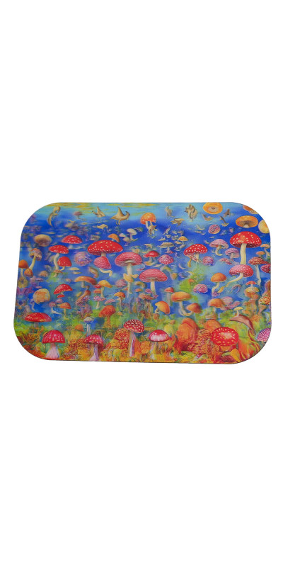 Mushroom Beach Large 3D Lenticular Magnetic Cover Lid