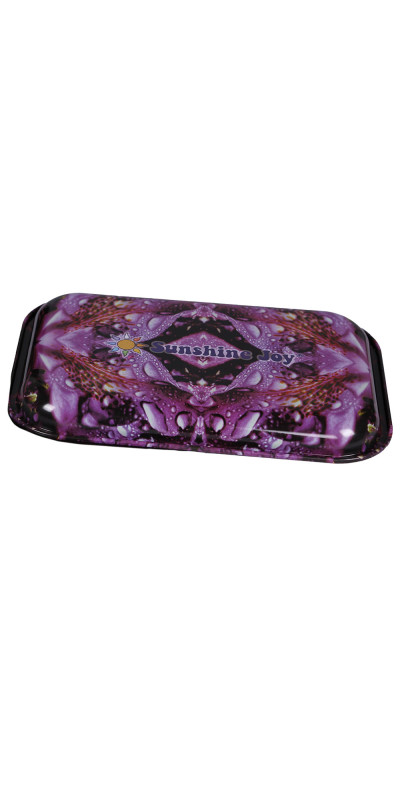 Purple Petal Mandala Large Rolling Tray