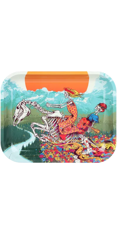 Dead Horse Grateful Dead Large Metal Rolling Tray 13x11"