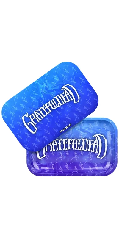 Dancing Skeletons Grateful Dead Metal Rolling Tray and Lid Combo 11x7"