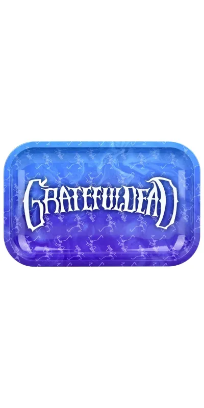 Dancing Skeletons Grateful Dead Metal Rolling Tray and Lid Combo 11x7"
