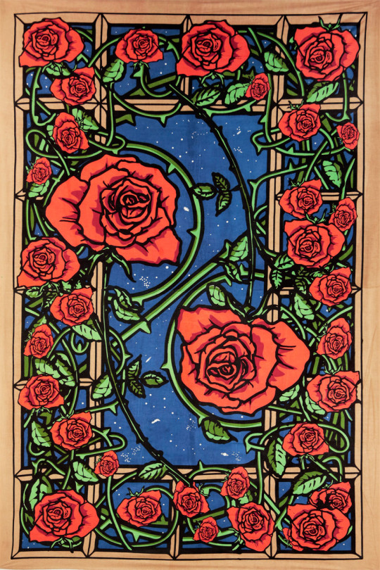 3D Rose Window Tapestry 60x90 