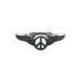 Peace Sign Wing Pin Black Large