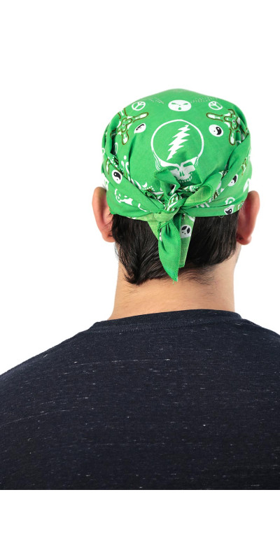 Good Ol' Grateful Dead Bandana Green 22x22