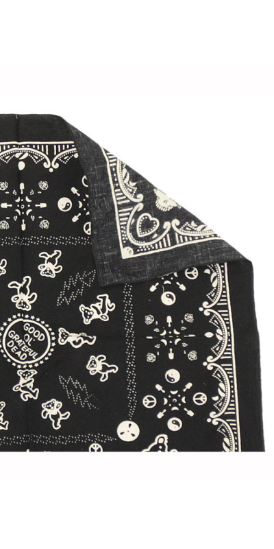 Good Ol' Grateful Dead Bandana Black 22x22