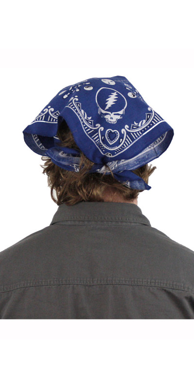 Good Ol' Grateful Dead Bandana Blue 22x22
