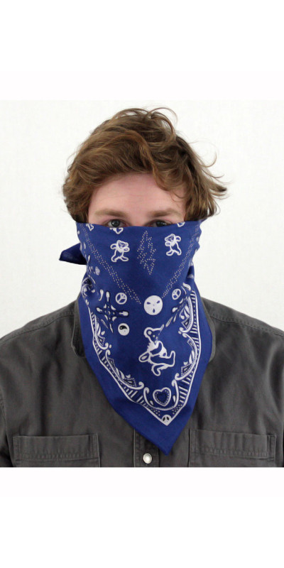 Good Ol' Grateful Dead Bandana Blue 22x22