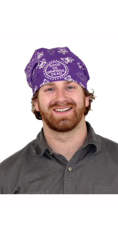 Good Ol' Grateful Dead Bandana Purple 22x22