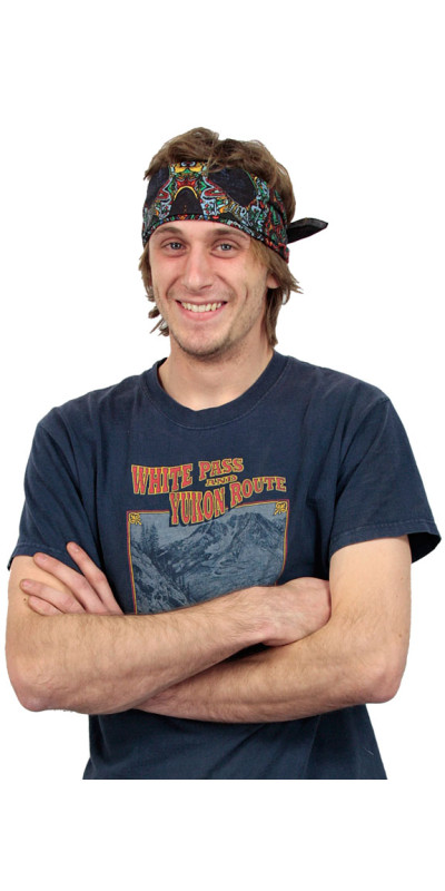 3D Skull Bandana Black 22x22 *SALE*