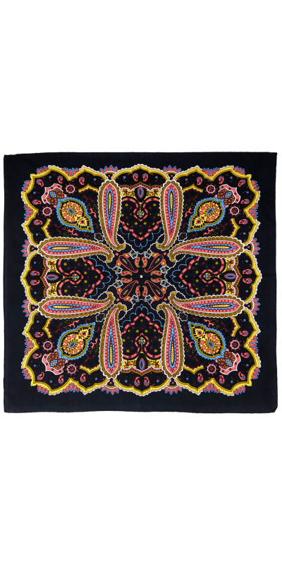 Paisley Bandana Coral 22x22