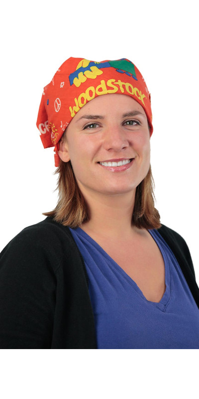 Woodstock Bandana Peace Flower 22x22