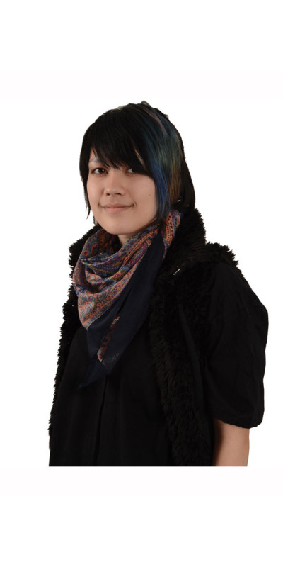 Night Paisley Sheer Cotton Scarf 39x40