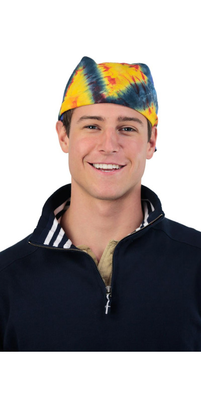 Peace Sign Tie-dyed Bandana 22x22