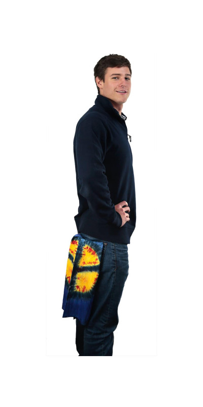 Peace Sign Tie-dyed Bandana 22x22