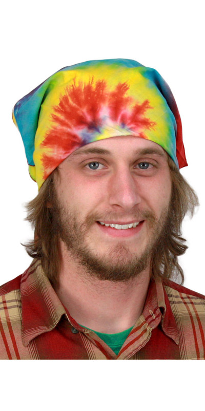 Spiral Tie-dyed Bandana 22x22