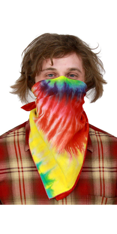 Spiral Tie-dyed Bandana 22x22