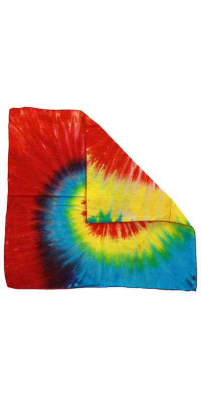 Spiral Tie-dyed Bandana 22x22