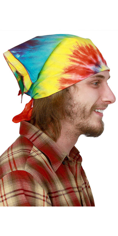 Spiral Tie-dyed Bandana 22x22
