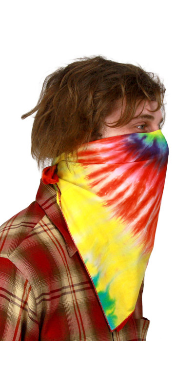 Spiral Tie-dyed Bandana 22x22