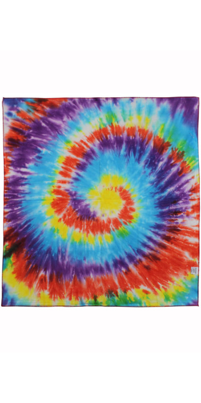 X-Spiral  Tie-dyed Bandana 22x22