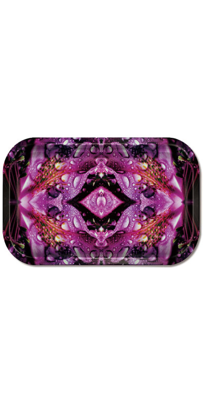 Purple Petal Mandala Large Rolling Tray