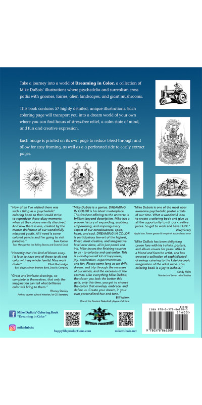 Mike DuBois Psychedelic Coloring Book