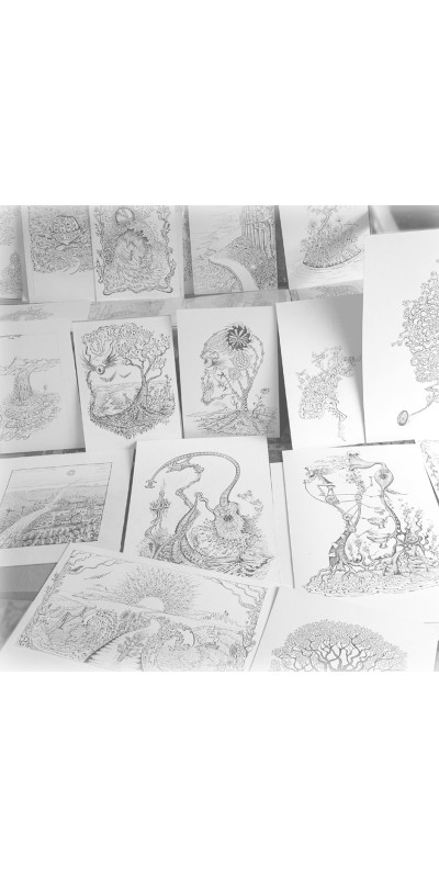 Mike DuBois Psychedelic Coloring Book