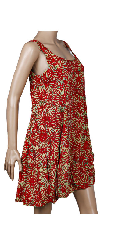 Red Sunflower Hary Dary Short Strap Dress