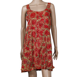 Hary Dary Short Strap Dress Red Sunflower